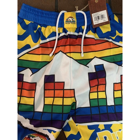 DENVER NUGGETS Mitchell & Ness Basketball Shorts ~New~ S-2XL - Picture 3 of 5